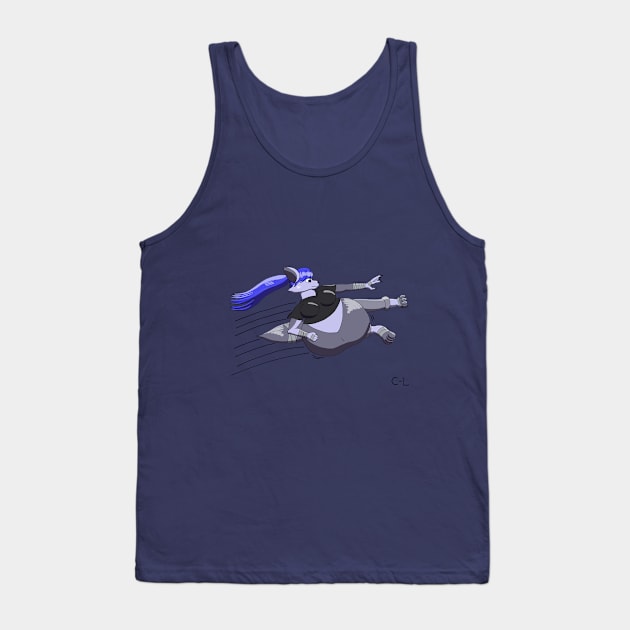 Flying Kick Tank Top by Cyborg-Lucario